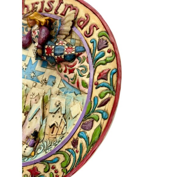 Jim Shore Heartwood‎ Creek 2005 Christmas 8”  Plate Sowing Joy Collectible Angel - Picture 13 of 13